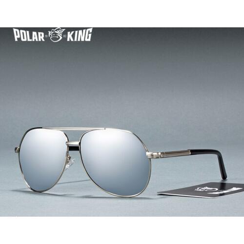 POLARKING Brand Designer Gradient Polarized Sunglasses Men Driving Mens Metal Sun Glasses Travel Gafas Oculos de sol masculino