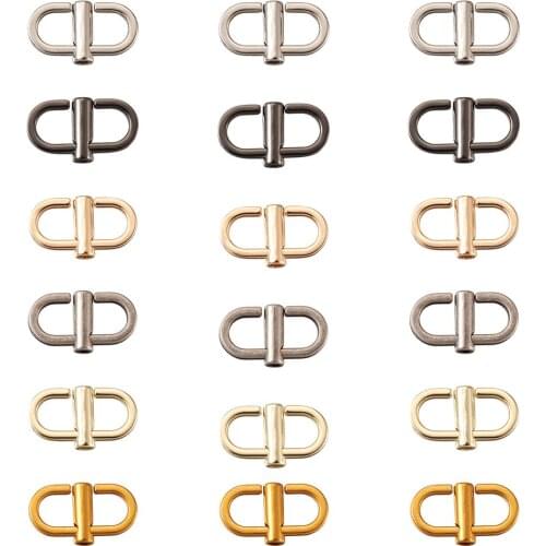 18Pcs Adjustable Metal Buckles for Chain Strap Bag Shorten Bag Length Accessories Chain Link Tiny Clips 22x12.5mm