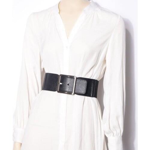 2021 New Arrival Belts for Women VD1778 ceinture femme PU Leather Black Elastic Waist Belt