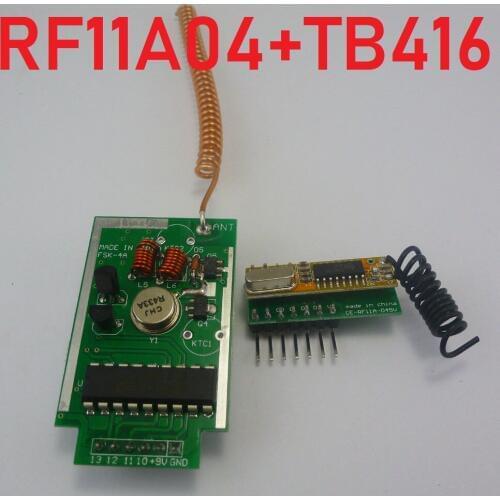 RF11A04*1+TB416*1 433MHz PT2262 PT2272 EV1527 for Arduino Encoder Decoder RF Delay Wireless Link Kit