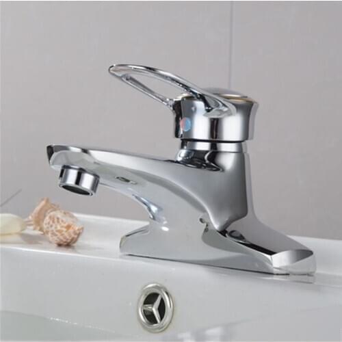 Water Mixer Bathroom Sink Faucet Basin Faucet Chrome Zinc Faucet Tap Basin Faucets Double holes Basin Sink Mixer Tap