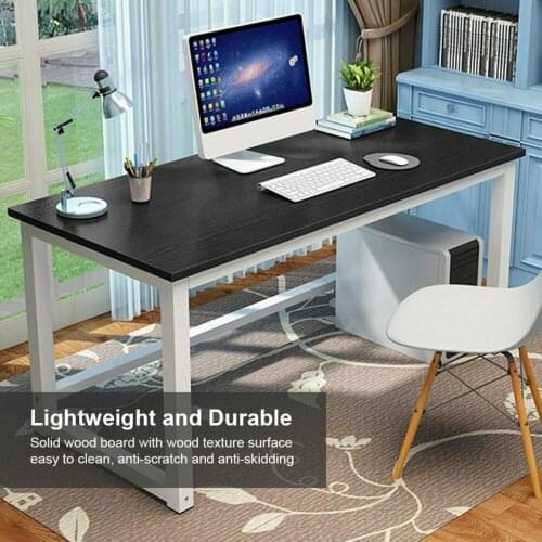 US Fast-shipping Modern Office Desk Computer Table Laptop Study Table Metal Steel Frame Easy Assemable Home Office Workstation