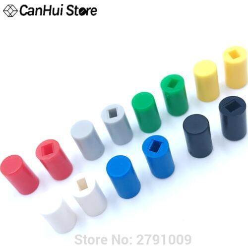 20Pcs Tactile Push Button Switch Cap 10mm Applies to 5.8*5.8 7*7 8*8 8.5*8.5 Self-locking Switch Button Cap A04 Switch caps
