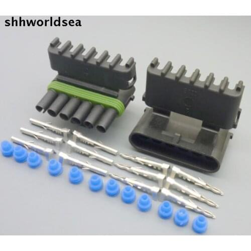 Worldgolden 5/30/100sets 2.5mm 6p Fuel Tank Selector Valve Repair Connector 6 pin female and male socket