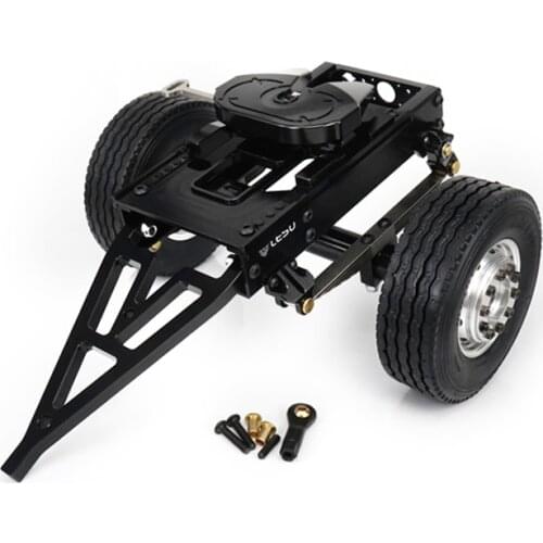 1/14 LESU Metal Trailer for DIY Tamiya RC Tractor Model Remote Control Seim Truck Toy TH02031-SMT5