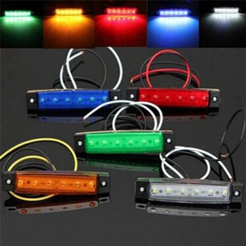 1PC DC 24V 6 LED Car Side Marker Indicators Lights Truck Trailer Bus Accessories Special design,unique Style and fashionable