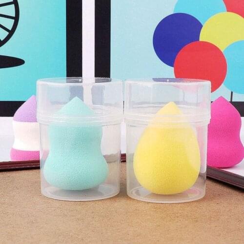 1Pcs Hot Sale Empty Cosmetic Puff Holder Stand Portable Clear Sponge Puff Storage Box Travel Face Powder Cosmetic Puff Case