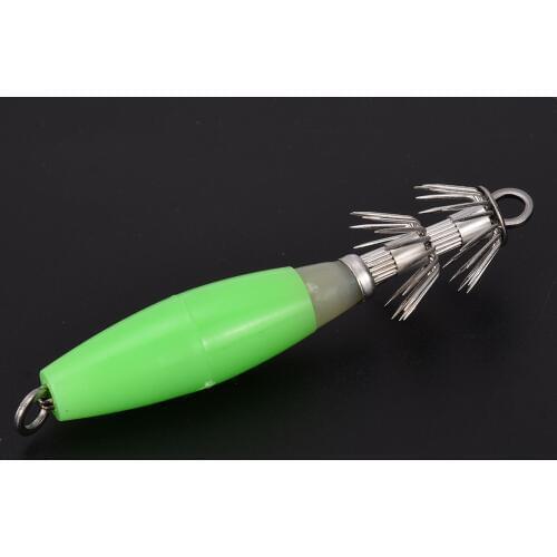 Noctilucent Fishing Lures Squid Cuttlefish Sleeve Jig Fishing Lure Bait Head Hook Octopus Catch Jig Fishhook Night Fishing Tool