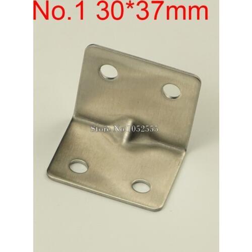 10PCS 37*30mm stainless steel furniture corners angle bracket L shape metal frame board support fastening fittings K271