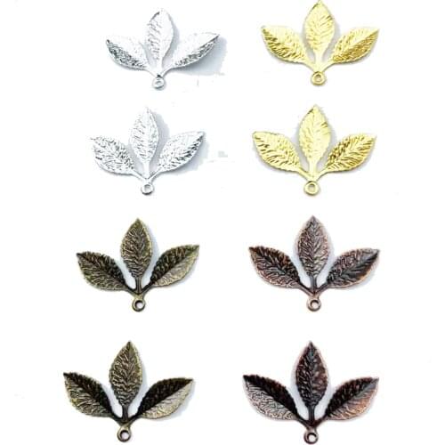 20pcs 27x32mm Filigree leaf decorative for Jewelry Making Cosplay headgear accessories Doll headwear accessories