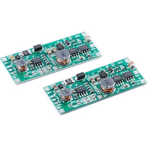 3.7V Li ion battery DC UPS uninterrupted module charge discharge boost 9V 12V power failure boost