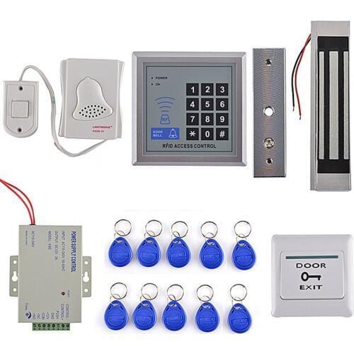 500 User RFID Access Control System Device Machine Security 125Khz RFID Proximity Entry Door Lock Card Reader Door Lock System