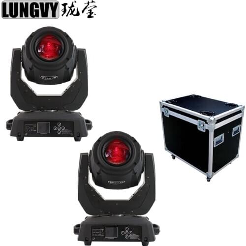 Free Shipping 2pcs/Lot Flight Case 2017 China Moving Head Beam 2r 120w Dmx512 8-face Prism Sharpy Beam For Chirstmas Party Show