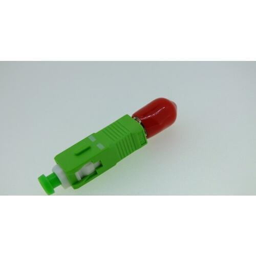 Free Shipping ST Female to SC APC Male Fiber Optic Adapter Single mode ST-SC Hybrid Optical Adaptor