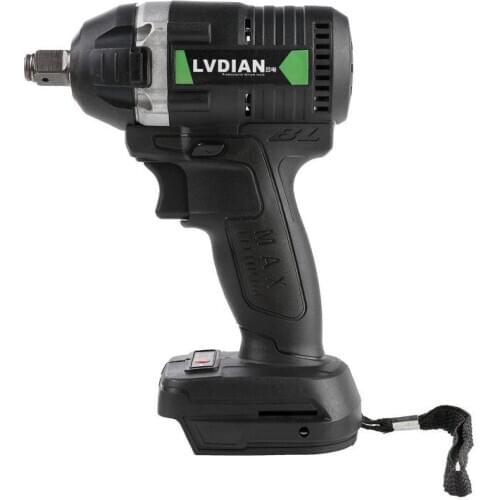 630N.M 288VF Cordless Brushless Electric Impact Wrench LED Light Rechargeable 1/2 Socket 3000rpm Ratchet Driver without Battery