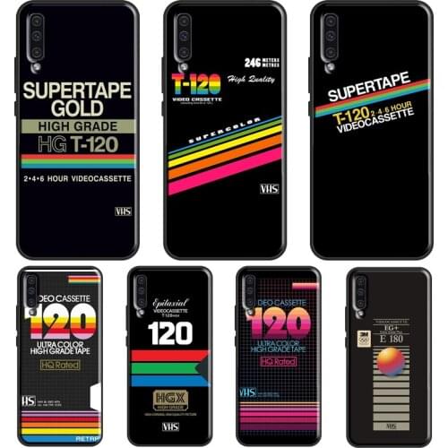Retro VHS tape Cassette vaporwave Case For Samsung A51 A71 A41 A31 A11 A21S A20e A40 A50 A70 A02S A12 A32 A42 A52 A72 Coque