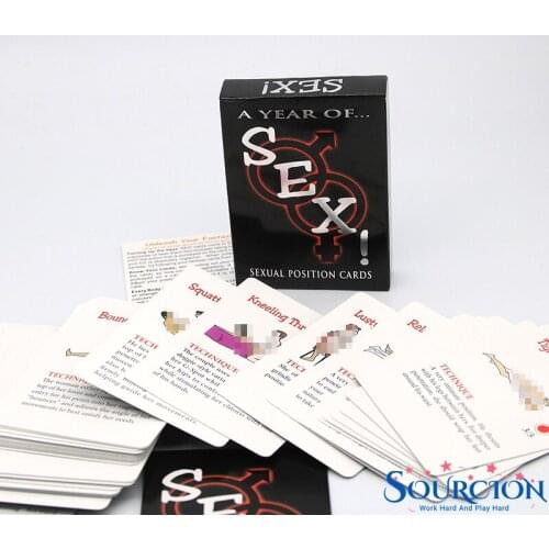 Erotic games Sexual Positions Play Paper Sets for Couple Game Cards A Year Of Sex for Adult Sexy Game Cards Sex Position Sex toy