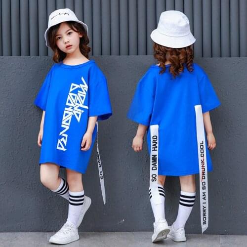 Stage Show Hip Hop Dance Costume for Kids Tops +Pants Boy Girl Jazz Dance Clothing Child Street Dance Wear Modern Dance Costume