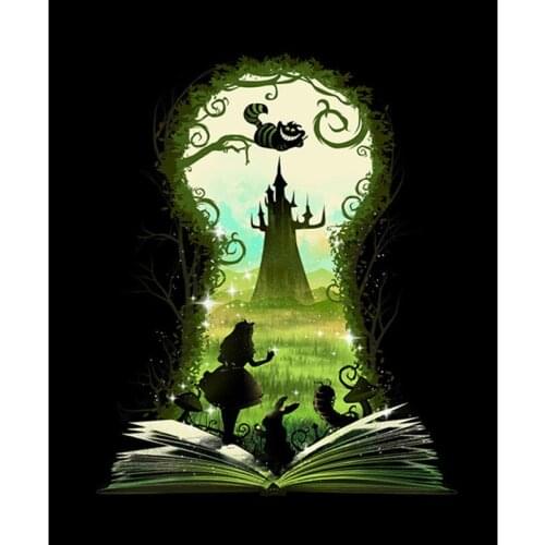5D Diy Diamond Painting Disney Alice In Wonderland Diamond Mosaic Embroidery Full Square Round Cross Stitch Kits Room Decor
