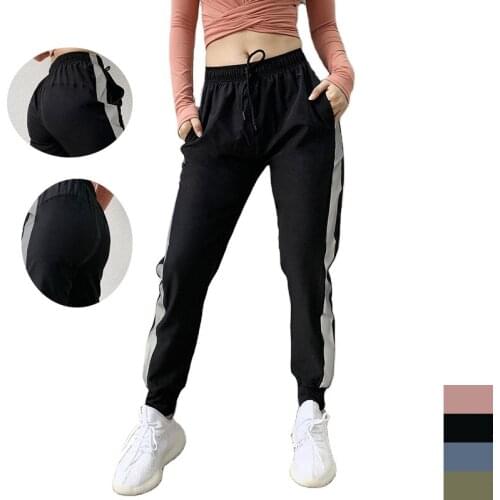 New Sweatpants Women Baggy with Reflective Strips To Wear Comfortable Fitness Sports Jogging Training Pants