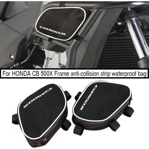 Motorcycle frame anti-collision strip waterproof bag bumper repair tool bag 2013-2018 for HONDA CB500X CB 500X