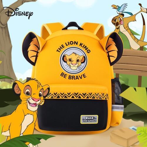 Hot Genuine Disney Simba The Lion King Backpack Kids Boys the Lion King School Bags Girls Baby Children toy Chiristmas gifts