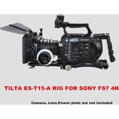 Tilta ES-T15-A FS7 RIG Baseplate + Shoulder Pad + 4*4 lightweight matte box + FF-T03 Follow focus for Sony PXW FS7 4k camera