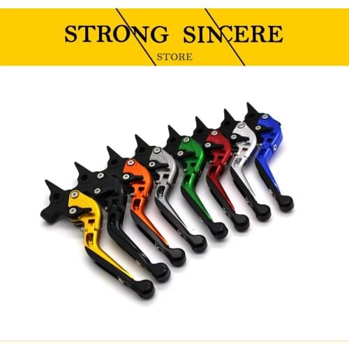 With logo"NINJA" Folding Extendable For KAWASAKI KLX250 125 250TR NINJA 300 250 Z300 Z250 PRO CNC Motorcycle Brake Clutch Levers