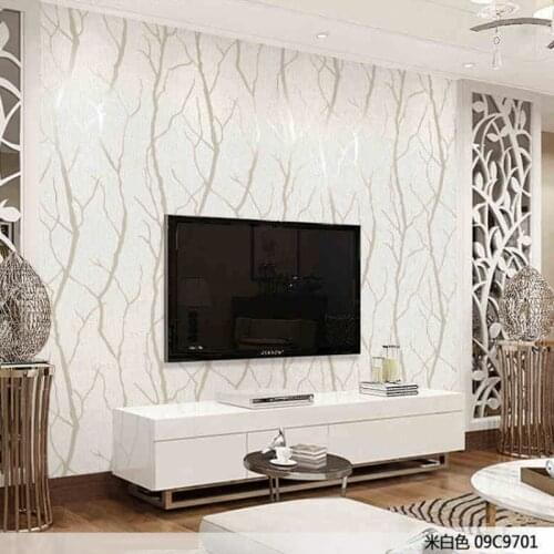 Modern Simple 3D Wallpaper TV Background Bedroom Living Room Wallpaper Thickened Stripe Non-Woven Film And Television Wallpaper