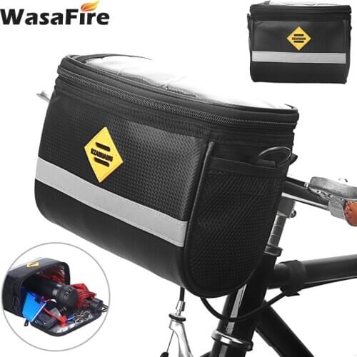 Large Capacity Bicycle Handlebar Bag Waterproof Road Mountain Bike Front Bag Shoulder Bags Head Frame Pouch Cycling Accessories