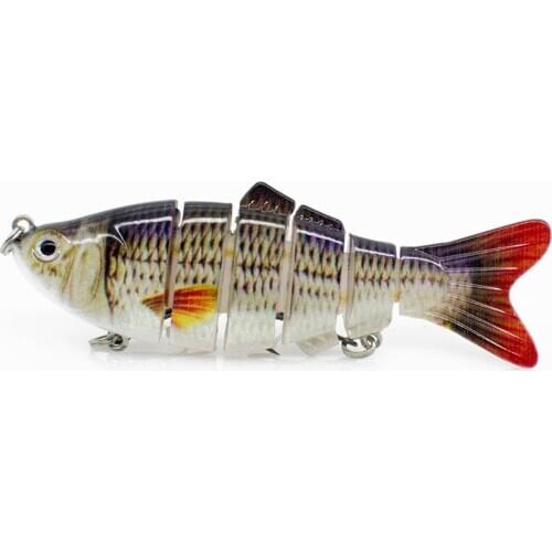 FOVONON Sinking Wobblers Artificial Pike Lure 4/6/7/9-segement Isca Muskie Fishing Lures Crankbait Swimbait Hard Bait