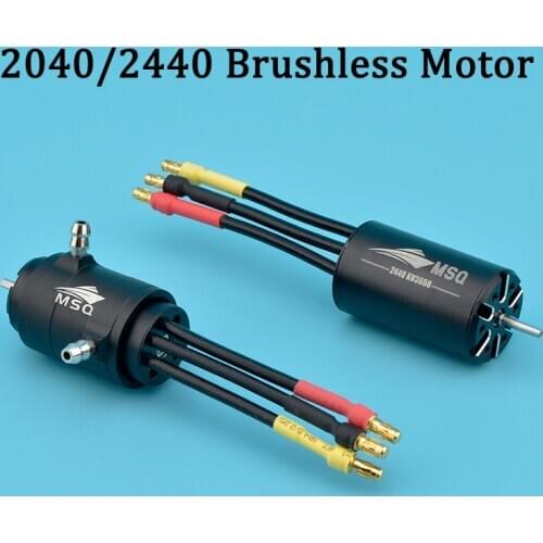 High Speed Good Quality MSQ 2040/2440 Brushless Motor 3700KV/3650KV 4 Poles For RC Boat