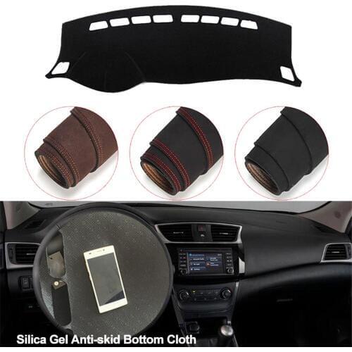 Console Dashboard Suede Mat Protector Sunshield Cover Fit For Nissan Sentra Sylphy 2013-2018