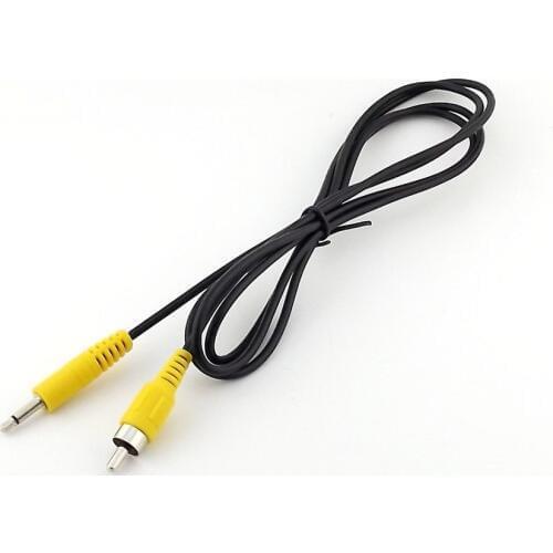 1pc 3.5mm 1/8" Mono Male Plug To Single RCA Male Audio Video Cable Adapter Cord 1.5M