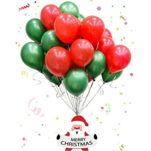 100PCS/Lot Christmas balloon decoration,Christmas mall, hotel, school decoration,2.2g Subgloss Red Black Green Balloon