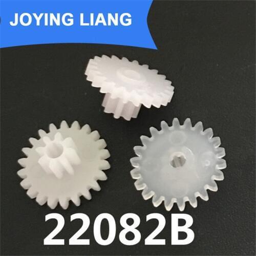 22082B 0.5M Gear 12mm Diameter POM Plastic 22 Teeth + 8 Teeth Double Layer Gears 2.05mm Hole Toy Parts 10PCS/lot