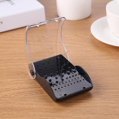 60 Holes Drill Placement Box Drill Disinfection Holder Plastic Bur Storage Rack Autoclave Sterilizer Case Rack Disinfection Case