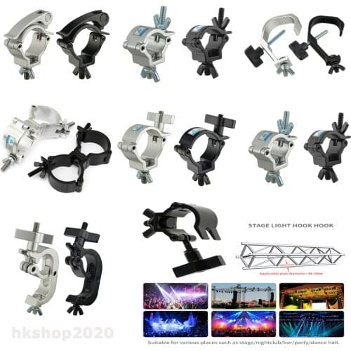 Aluminum Lights Hook Par Light Hooks Led Stage Light Truss DJ Club Light Hanging Hook Load 10KG~200KG O Clamp
