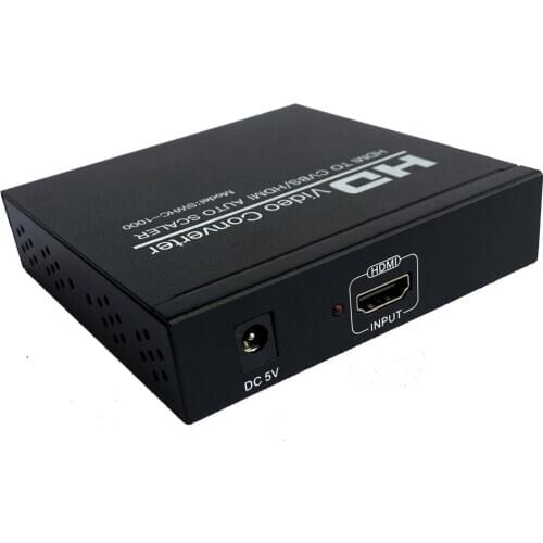 Auto scaler hdmi to hdmi cvbs, hdmi rca converter support HDCP protocol Free shipping