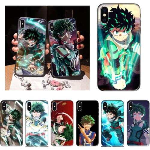 PXCEHNG Anime My Hero Academia Izuku Midoriya Phone Case For iPhone 12 Mini 11 Pro XS Max X XR 7 8 Plus