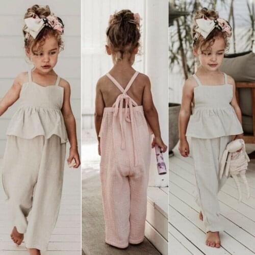 Pudcoco 2020 Toddler Kids Baby Girl Clothes Ruffle Romper Jumpsuit Overall Outfit Sunsuit