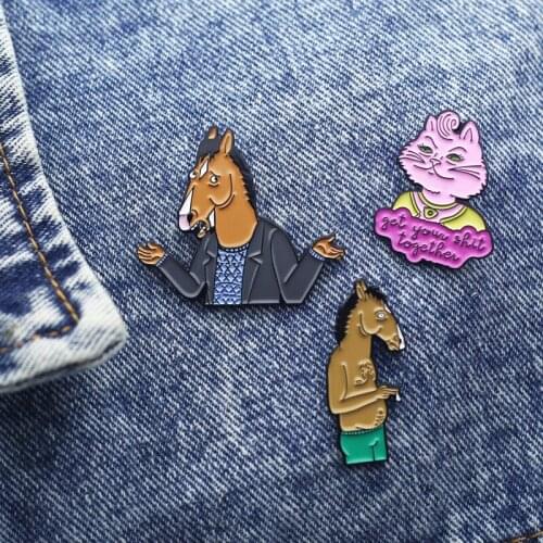 Interesting Anime Enamel Pins Fashion Cartoon Badges Collecting Send Friend Fans Boutique Medal Gift Metal Brooch