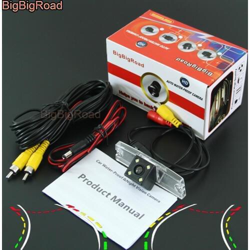 BigBigRoad Car Intelligent Dynamic Track Rear View Camera Backup Camera Night Vision For Morris Garages MG5 MG 5 MG7 MG 7