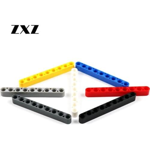 Blocks Toys For Children Technical Beam 1 x 9 Holes Thick Plastic Building Blocks Parts Technical 40490 20 Pcs