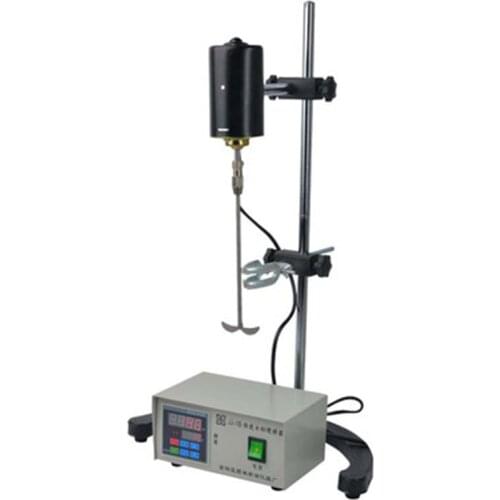 220V Laboratory Electric Mixer Digital Display Lab Agitator Overhead Laboratory Stirrer 300W 3000RPM 0-120MIN