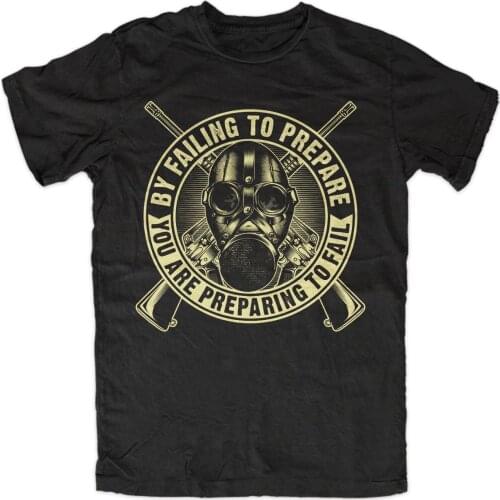 Tops Summer Cool Funny T-Shirt Prepper 2 T-Shirt Apokalypse,Survival,Schutz,Katastrophe,Krise,Zombie,Jagd,Hunt Summer Style Tee