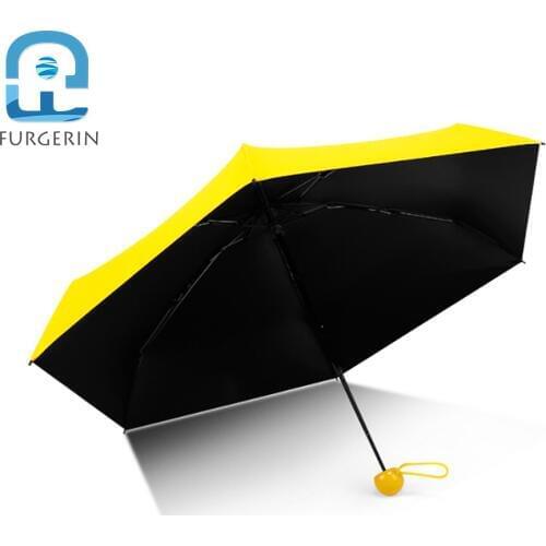 FURGERIN Small Umbrella Mini cute folding umbrella for women Creative Capsule Shape Umbrellas convenient girls umbrellas