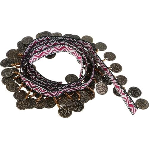 Copper Tassel Lace Trim Bohemian Fabric Ribbon Fringe Beaded Drop Sewing