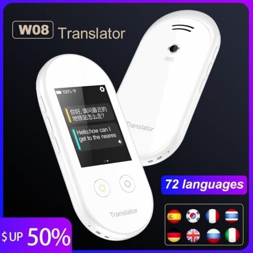HGDO Multi-Language Translator 100+ Languages WIFI Recording Translation 2.4 Inch TouchScreen With offline Translation
