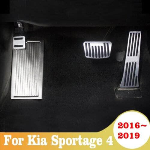 Car Fuel Foot Pedal Brake Pedal Cover For Kia Sportage 4 2016 2017 2018 2019 Car Pedals Accessories